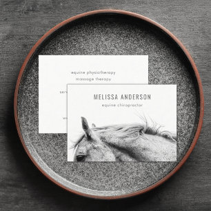 Foto van moderne Equine Chiropractor Physiotherapi Visitekaartje