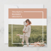 Foto van moderne familie | Dankful Blessed Gratefu (Voorkant)