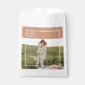 Foto van moderne familie | Dankful Blessed Gratefu Bedankzakje (Voorkant)