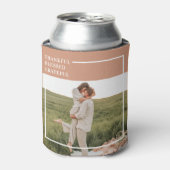 Foto van moderne familie | Dankful Blessed Gratefu Blikjeskoeler (Blikje Voorkant)