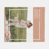 Foto van moderne familie | Dankful Blessed Gratefu Fleece Deken (Voorkant (Horizontaal))