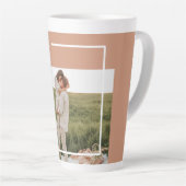 Foto van moderne familie | Dankful Blessed Gratefu Latte Mok (Rechterhoek)