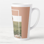 Foto van moderne familie | Dankful Blessed Gratefu Latte Mok (Rechts)