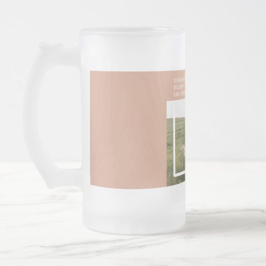 Foto van moderne familie | Dankful Blessed Gratefu Matglas Bierpul (Links)