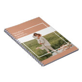 Foto van moderne familie | Dankful Blessed Gratefu Notitieboek (Rechterzijde)