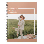 Foto van moderne familie | Dankful Blessed Gratefu Notitieboek (Voorkant)