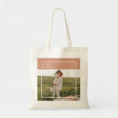 Foto van moderne familie | Dankful Blessed Gratefu Tote Bag (Voorkant)