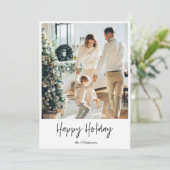 Foto van moderne familie | Eenvoudig gelukkig fees (Staand voorkant)