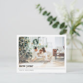 Foto van moderne familie | Hallo nieuwjaar Briefka Briefkaart (Staand voorkant)