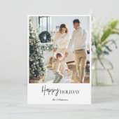 Foto van moderne familie | Happy Holiday (Staand voorkant)
