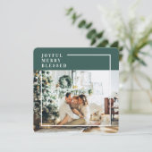 Foto van moderne familie | Joyful Merry Blessed |  (Staand voorkant)