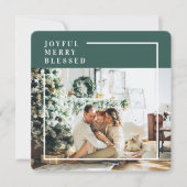 Foto van moderne familie | Joyful Merry Blessed |  (Voorkant)