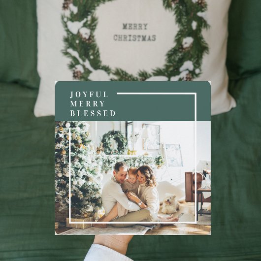 Foto van moderne familie | Joyful Merry Blessed | 