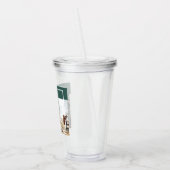 Foto van moderne familie | Joyful Merry Blessed |  Acryl Drinkbeker (Links)