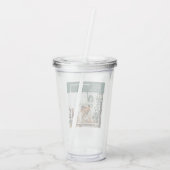 Foto van moderne familie | Joyful Merry Blessed |  Acryl Drinkbeker (Achterkant)