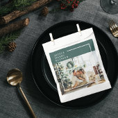 Foto van moderne familie | Joyful Merry Blessed |  Bedankzakje