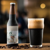 Foto van moderne familie | Joyful Merry Blessed Bier Etiket