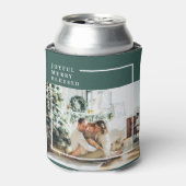 Foto van moderne familie | Joyful Merry Blessed | Blikjeskoeler (Blikje Voorkant)