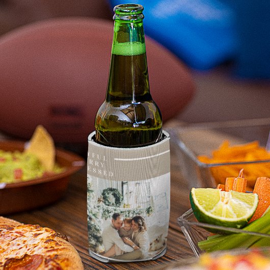 Foto van moderne familie | Joyful Merry Blessed Blikjeskoeler