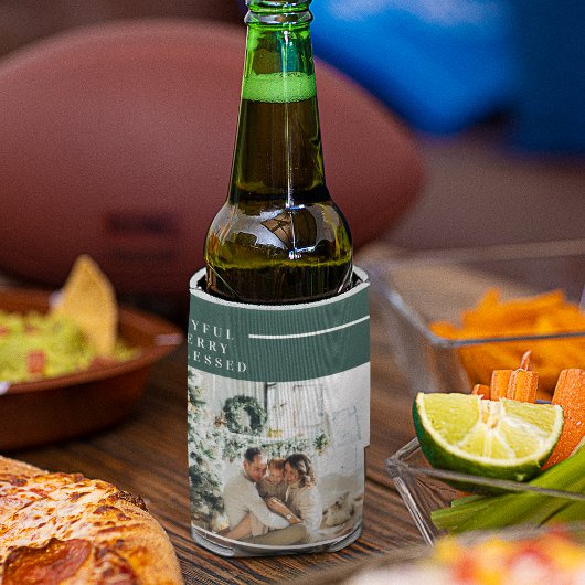 Foto van moderne familie | Joyful Merry Blessed | Blikjeskoeler