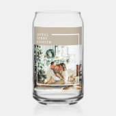 Foto van moderne familie | Joyful Merry Blessed Blikvorm Glas (Voorkant)