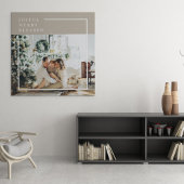 Foto van moderne familie | Joyful Merry Blessed Canvas Afdruk