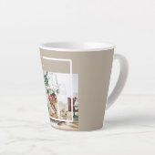 Foto van moderne familie | Joyful Merry Blessed Latte Mok (Rechterhoek)