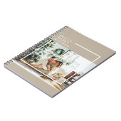 Foto van moderne familie | Joyful Merry Blessed Notitieboek (Linkerzijde)