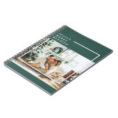 Foto van moderne familie | Joyful Merry Blessed |  Notitieboek (Linkerzijde)