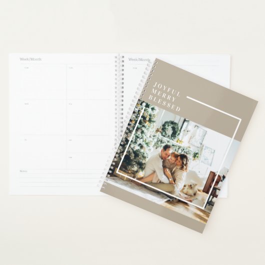 Foto van moderne familie | Joyful Merry Blessed Planner (Display)