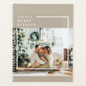 Foto van moderne familie | Joyful Merry Blessed Planner (Voorkant)