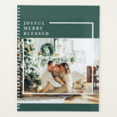 Foto van moderne familie | Joyful Merry Blessed |  Planner (Voorkant)