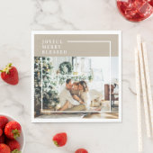 Foto van moderne familie | Joyful Merry Blessed Servet (Insitu)