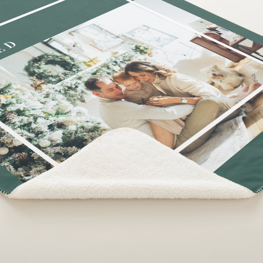 Foto van moderne familie | Joyful Merry Blessed |  Sherpa Deken (3/4)