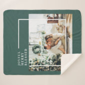 Foto van moderne familie | Joyful Merry Blessed | Sherpa Deken (Voorkant (horizontaal))