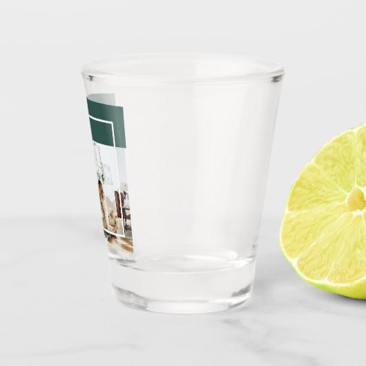 Foto van moderne familie | Joyful Merry Blessed | Shot Glas (Rechts)