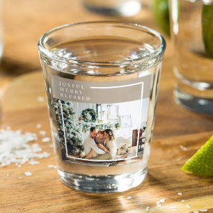Foto van moderne familie Joyful Merry Blessed Shot Glas