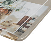 Foto van moderne familie | Joyful Merry Blessed Snijplank (Hoek)