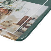 Foto van moderne familie | Joyful Merry Blessed |  Snijplank (Hoek)