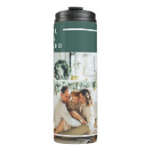 Foto van moderne familie | Joyful Merry Blessed | Thermosbeker (Voorkant)