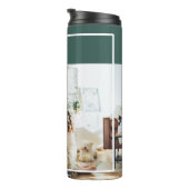 Foto van moderne familie | Joyful Merry Blessed | Thermosbeker (Geroteerd rechts)