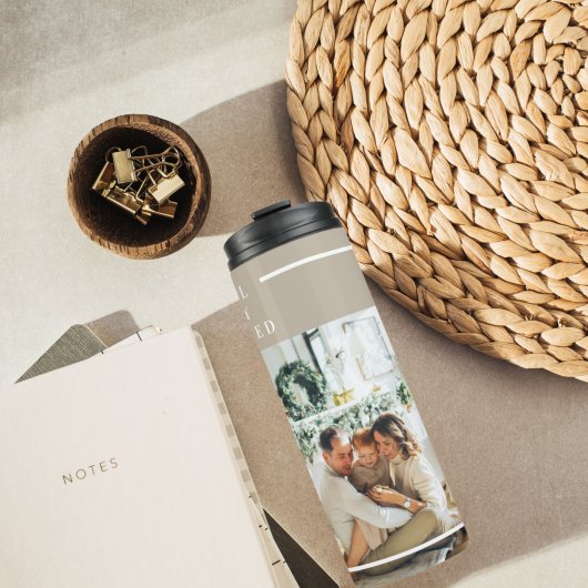 Foto van moderne familie | Joyful Merry Blessed Thermosbeker