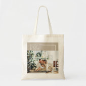 Foto van moderne familie | Joyful Merry Blessed Tote Bag (Voorkant)
