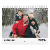 Foto van moderne familie kalender (Hoes)