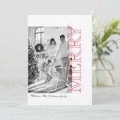 Foto van moderne familie | Rode kerst (Staand voorkant)