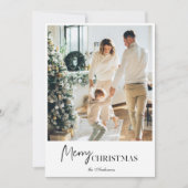 Foto van moderne familie | Vrolijk kerstfeest (Voorkant)