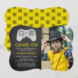 Foto van moderne gamer Any Age Birthday Kaart