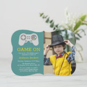 Foto van moderne gamer Any Age Birthday Kaart (Staand voorkant)