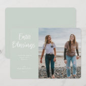 Foto van moderne handgeschreven script voor paasbi feestdagenkaart (Voorkant / Achterkant)