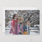 Foto van moderne Joyful-kerstscript Feestdagenkaart (Achterkant)